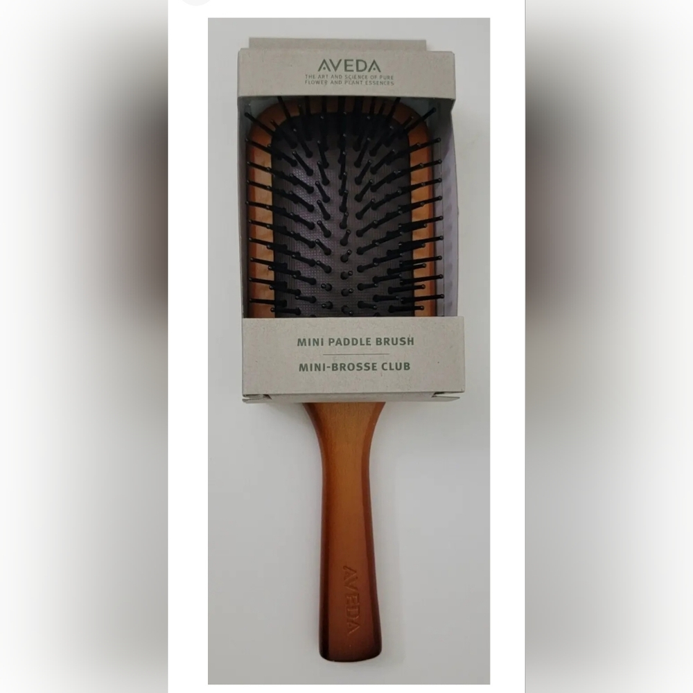 AVEDA WOODEN MINI PADDLE HAIR BRUSH (7 1/2 inches)